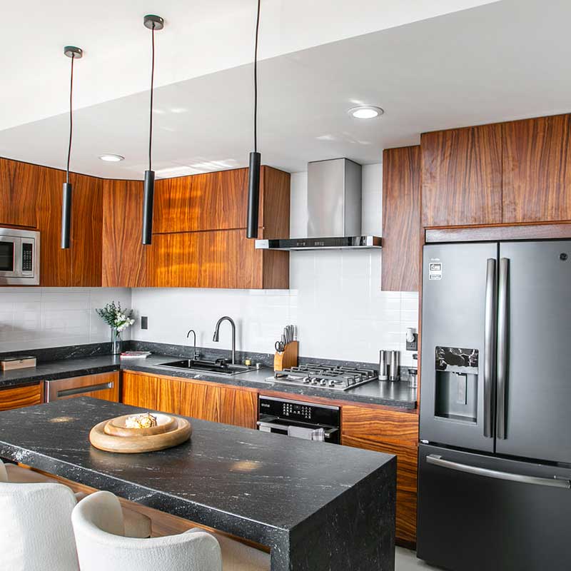 Elegant indoor-outdoor living area